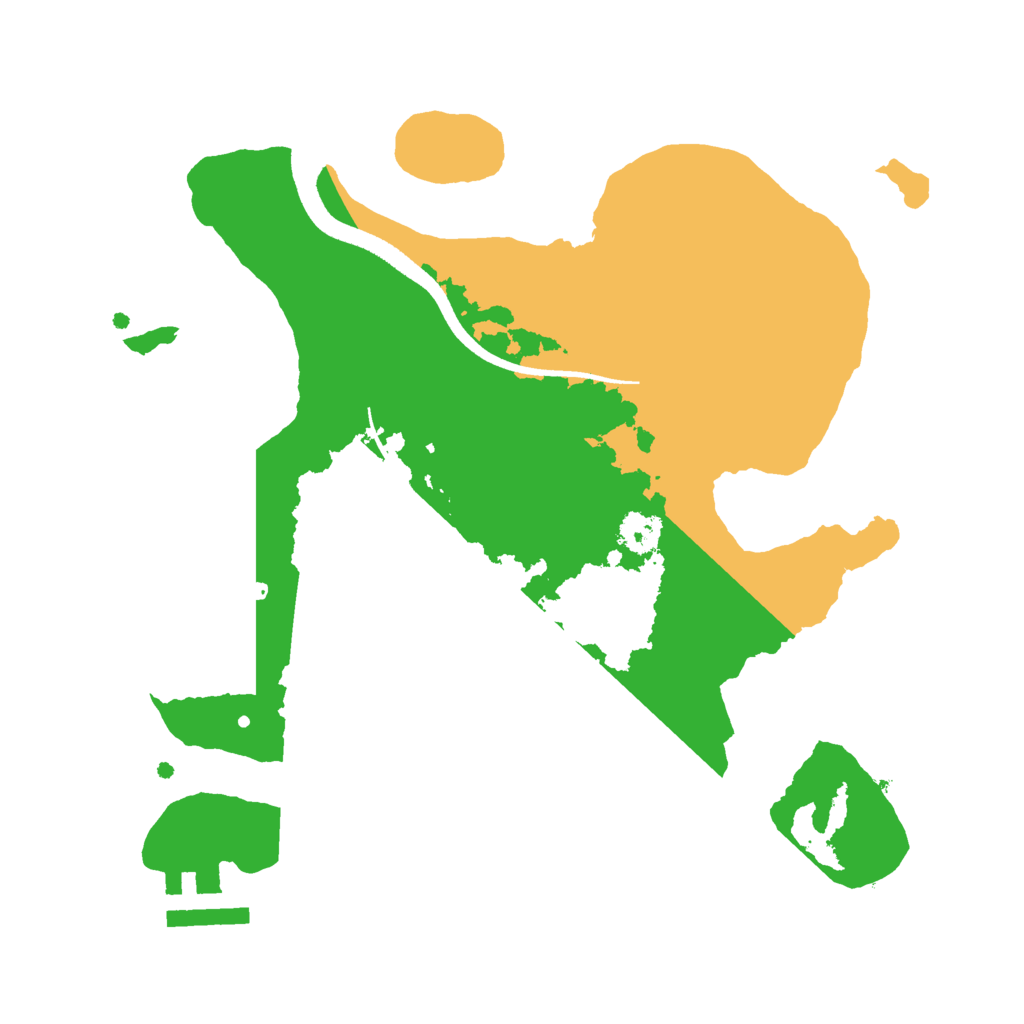 Biome Rust Map: Procedural Map, Size: 2500, Seed: 567557018