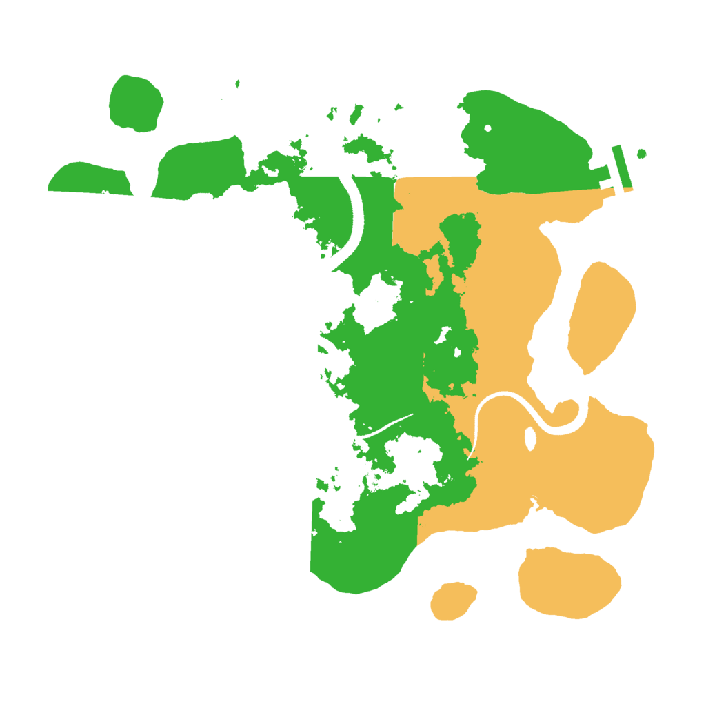 Biome Rust Map: Procedural Map, Size: 3000, Seed: 501823148