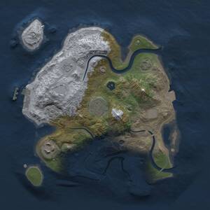 Thumbnail Rust Map: Procedural Map, Size: 2500, Seed: 1771778448, 9 Monuments