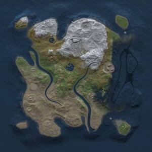 Thumbnail Rust Map: Procedural Map, Size: 2800, Seed: 1080176437, 8 Monuments