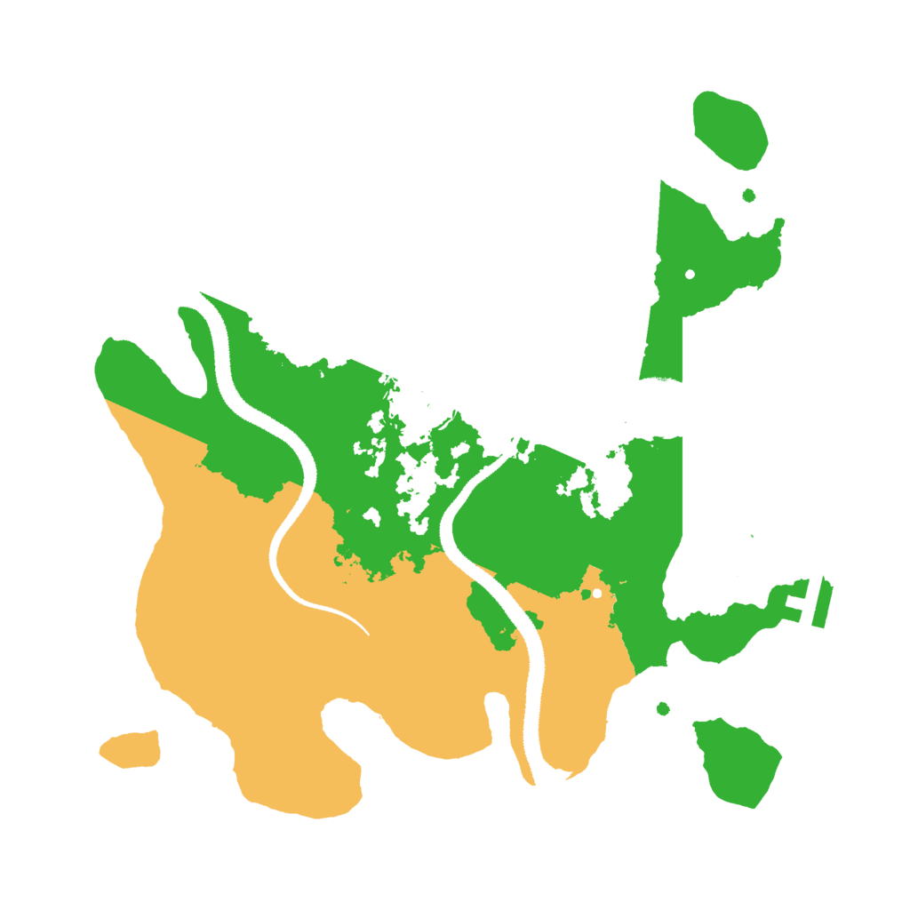 Biome Rust Map: Procedural Map, Size: 2800, Seed: 1080176437