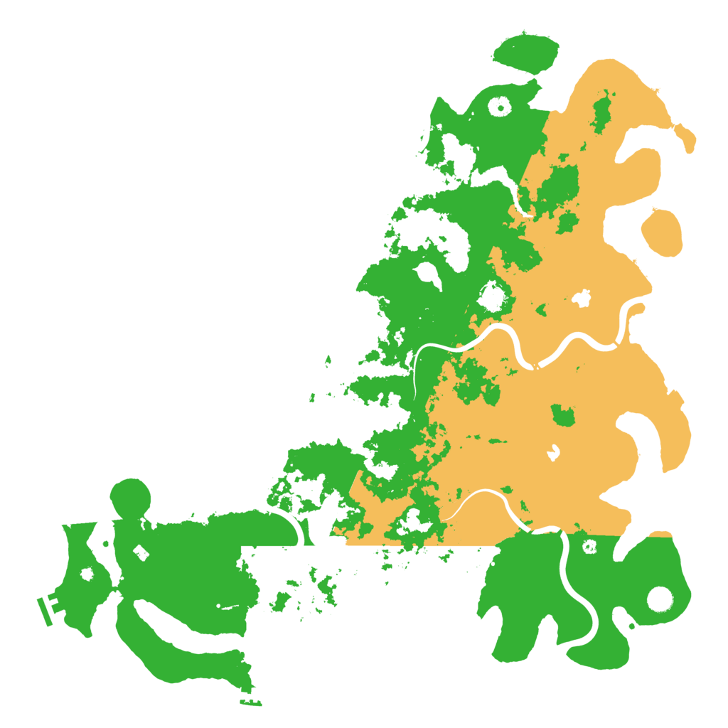 Biome Rust Map: Procedural Map, Size: 5000, Seed: 2542
