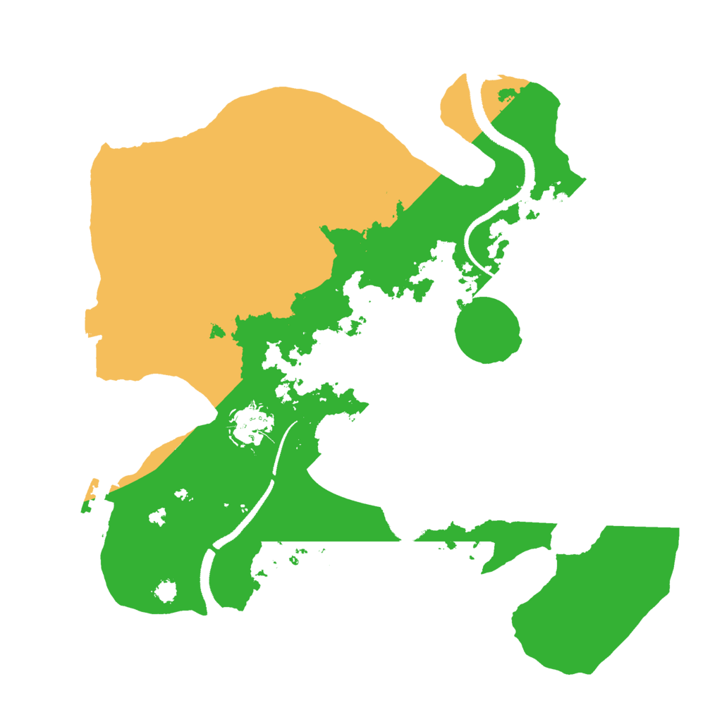 Biome Rust Map: Procedural Map, Size: 3000, Seed: 9753