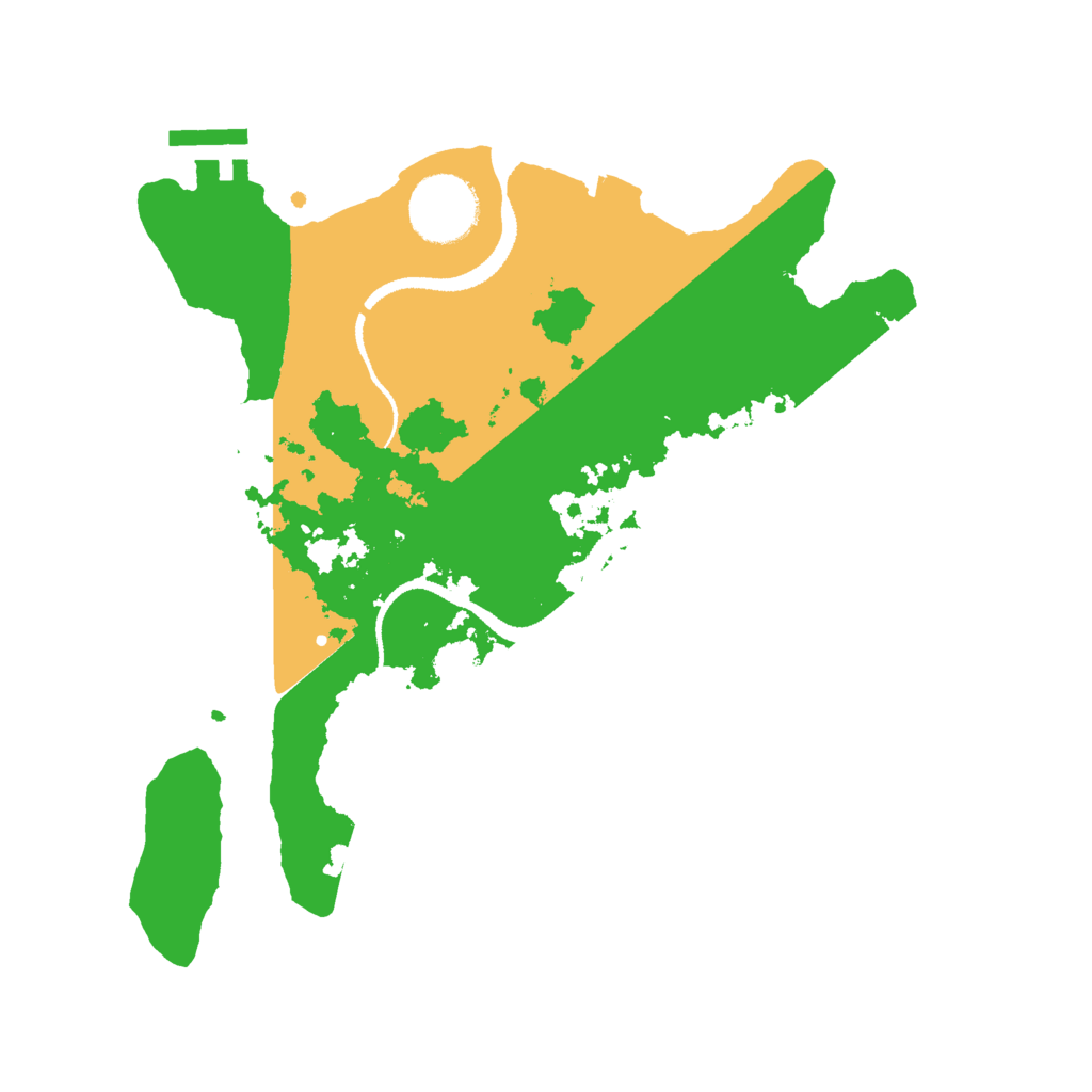 Biome Rust Map: Procedural Map, Size: 2800, Seed: 2095919228