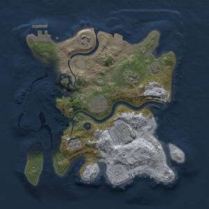 Thumbnail Rust Map: Procedural Map, Size: 2800, Seed: 2095919228, 11 Monuments