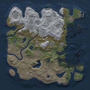 Thumbnail Rust Map: Procedural Map, Size: 4000, Seed: 508319173, 17 Monuments
