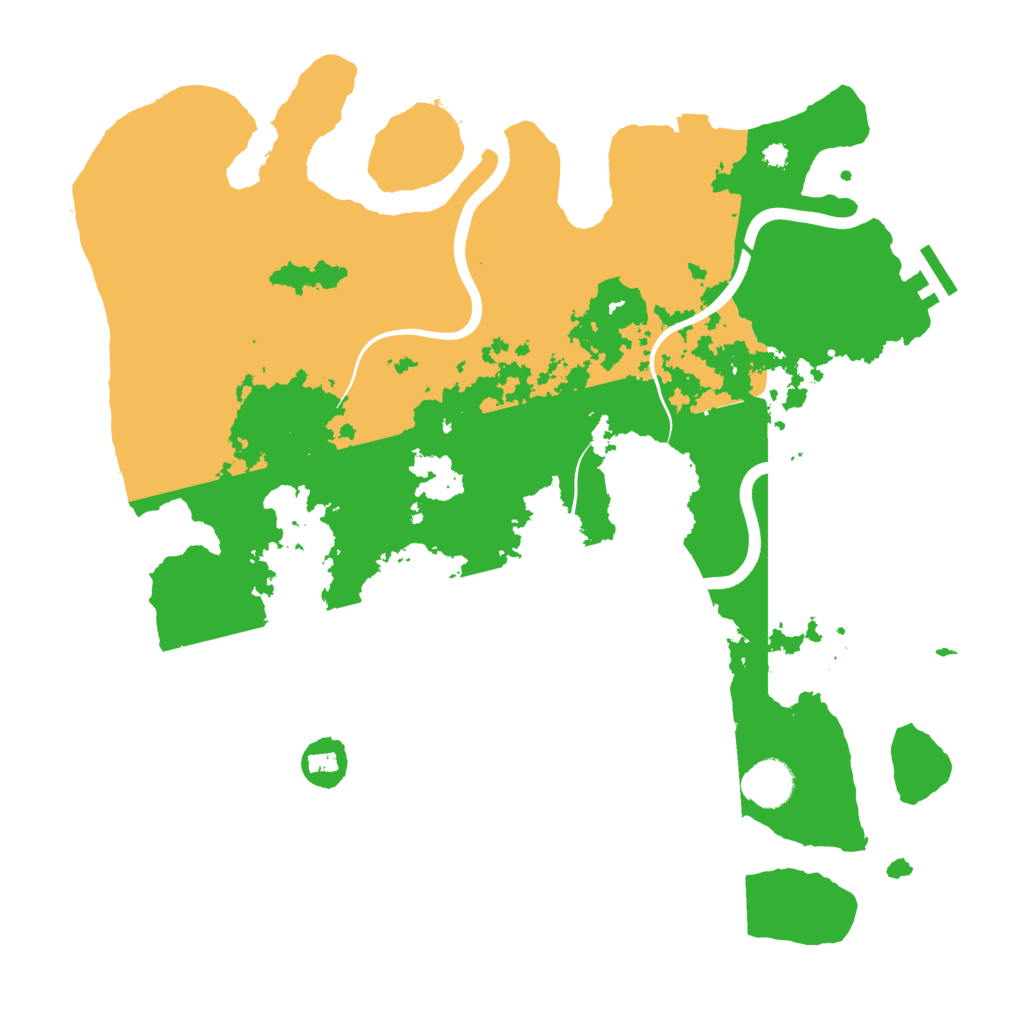 Biome Rust Map: Procedural Map, Size: 3800, Seed: 9487341