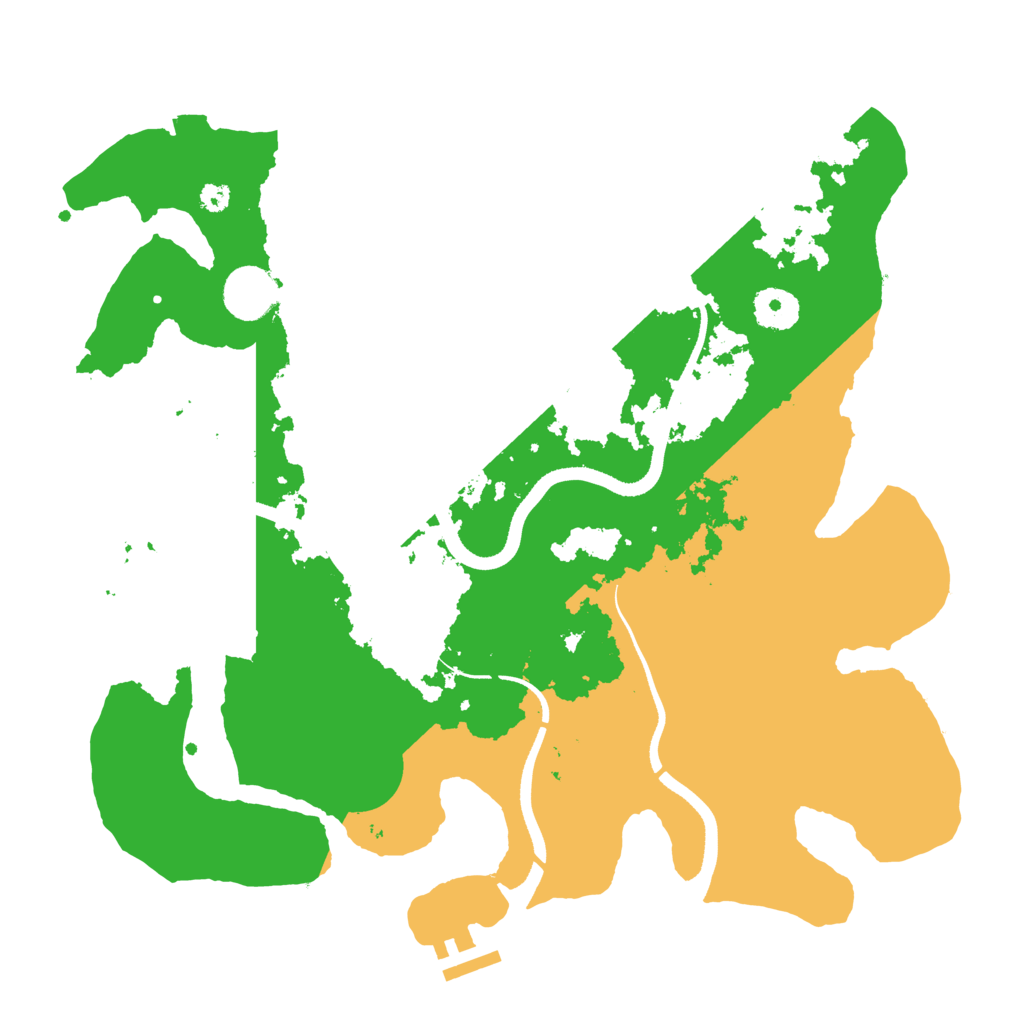 Biome Rust Map: Procedural Map, Size: 3500, Seed: 1075607710
