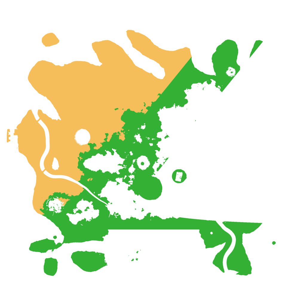 Biome Rust Map: Procedural Map, Size: 3500, Seed: 39691372