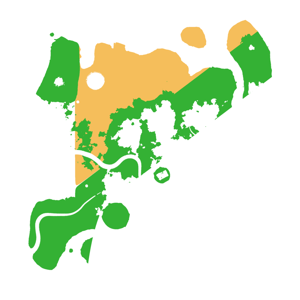 Biome Rust Map: Procedural Map, Size: 3000, Seed: 27263425