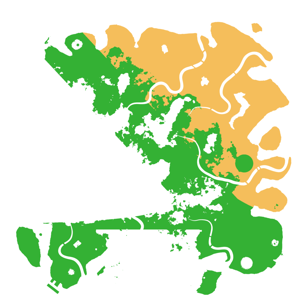 Biome Rust Map: Procedural Map, Size: 4500, Seed: 832842080