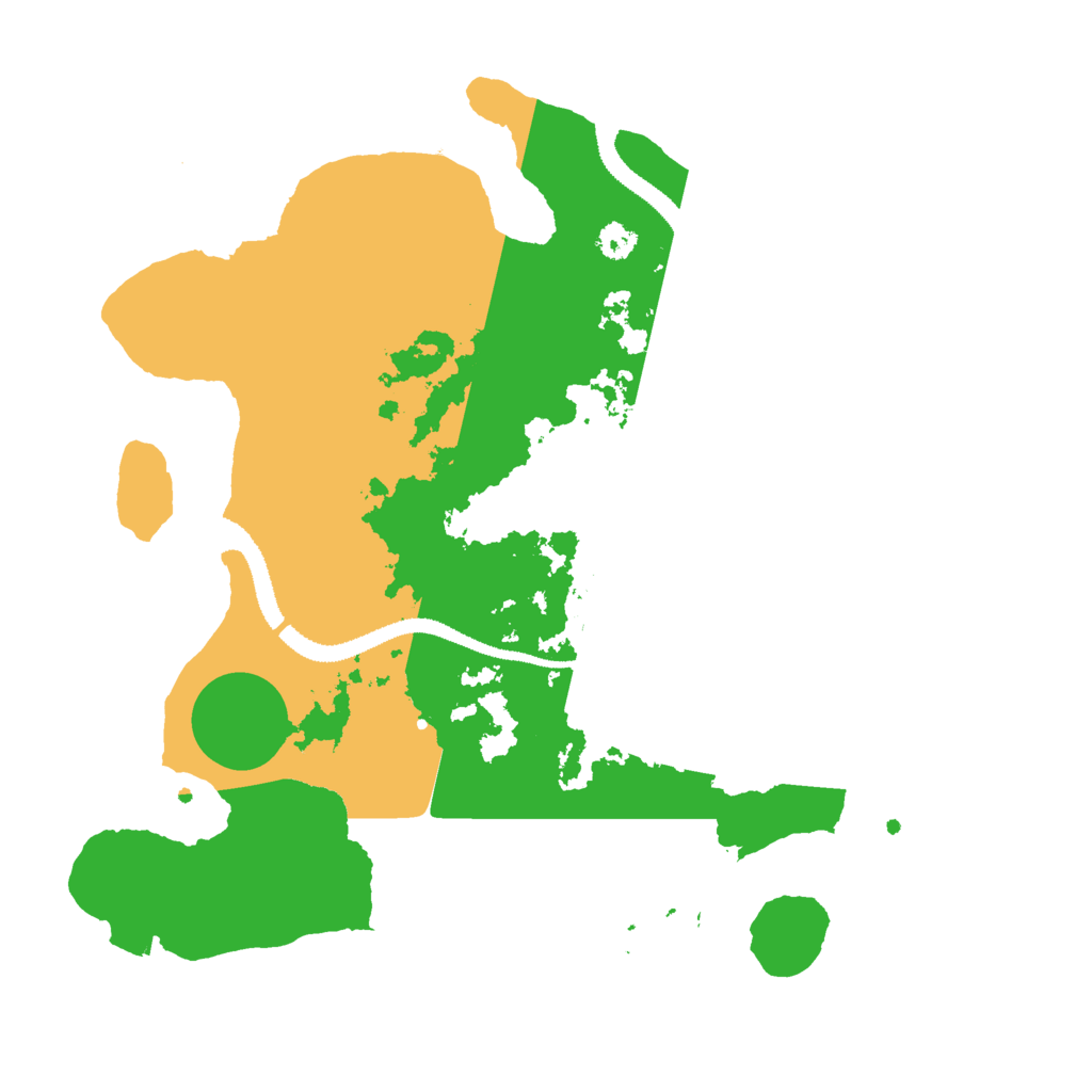 Biome Rust Map: Procedural Map, Size: 3000, Seed: 1377045459