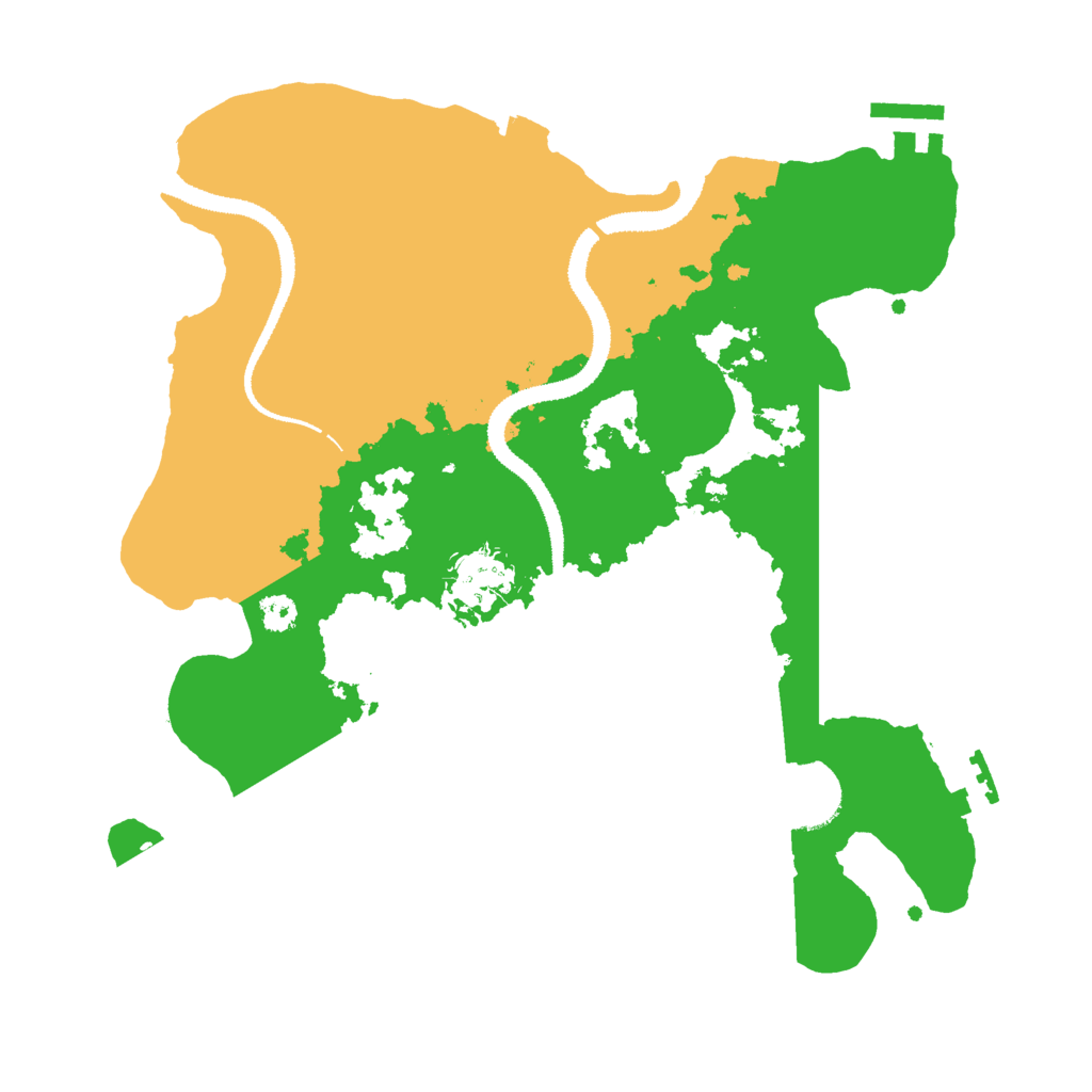 Biome Rust Map: Procedural Map, Size: 3000, Seed: 2070531166