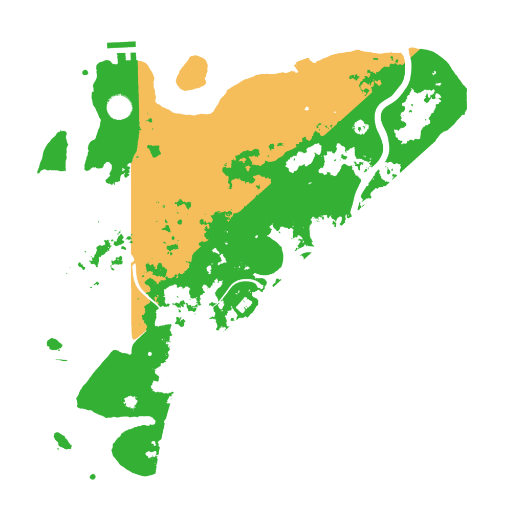 Biome Rust Map: Procedural Map, Size: 3700, Seed: 2126983861