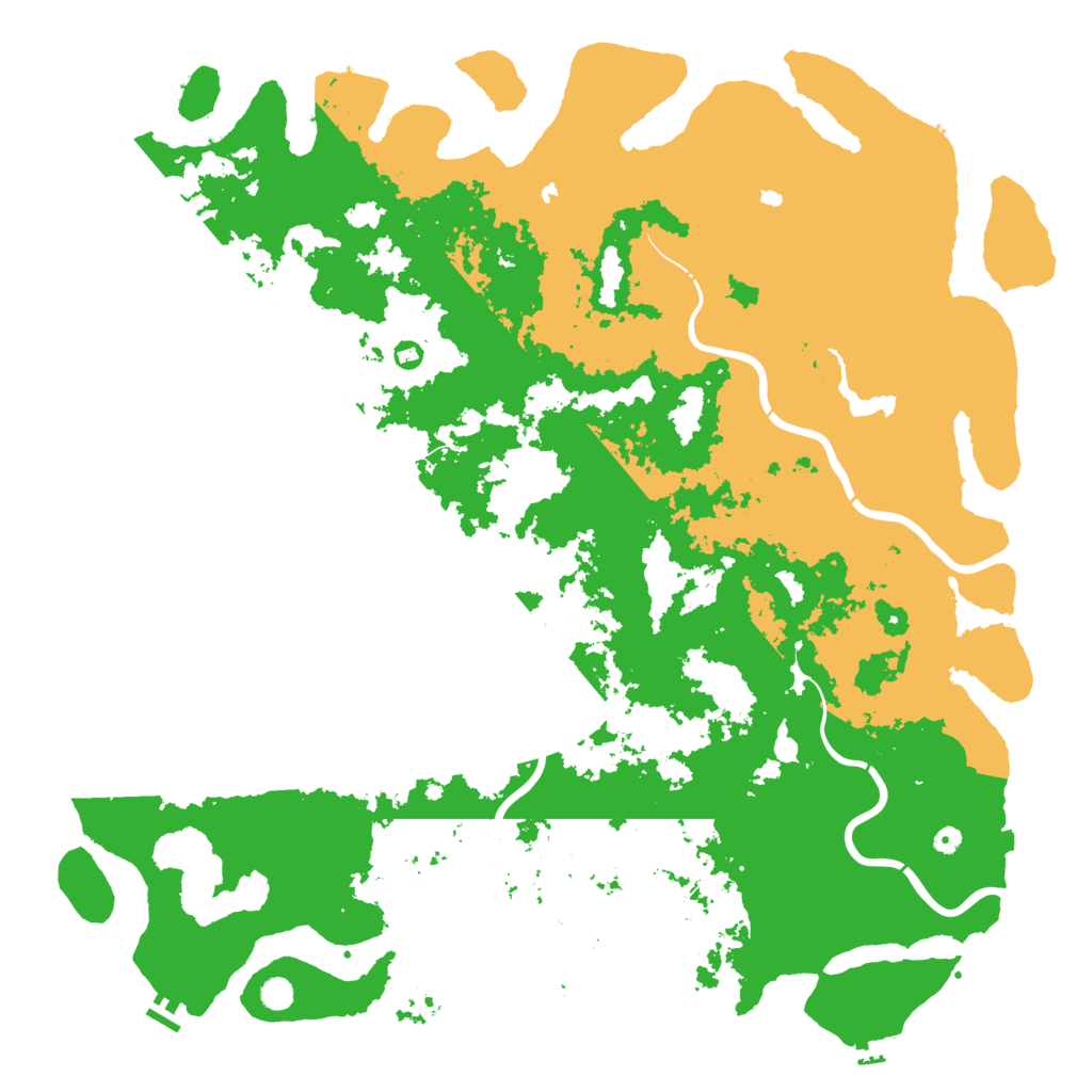 Biome Rust Map: Procedural Map, Size: 6000, Seed: 832