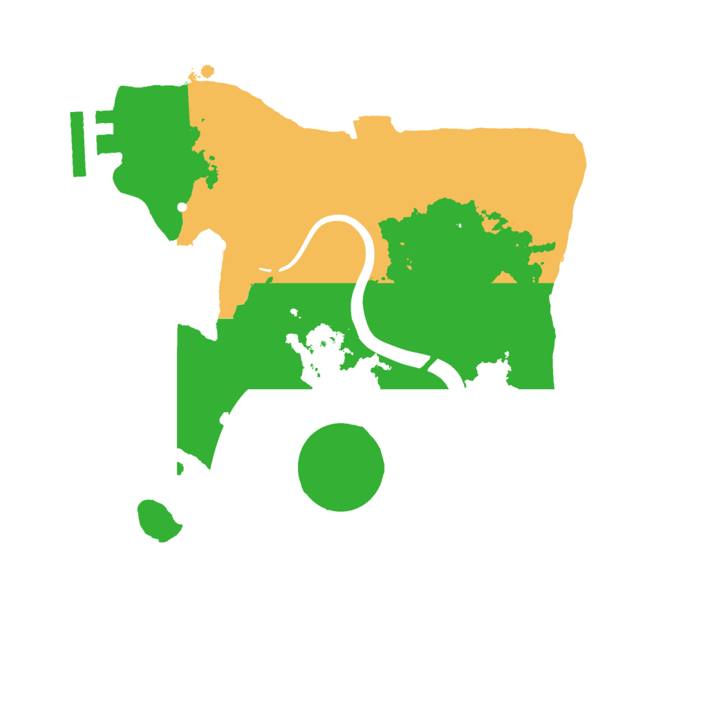 Biome Rust Map: Procedural Map, Size: 2200, Seed: 1246574384