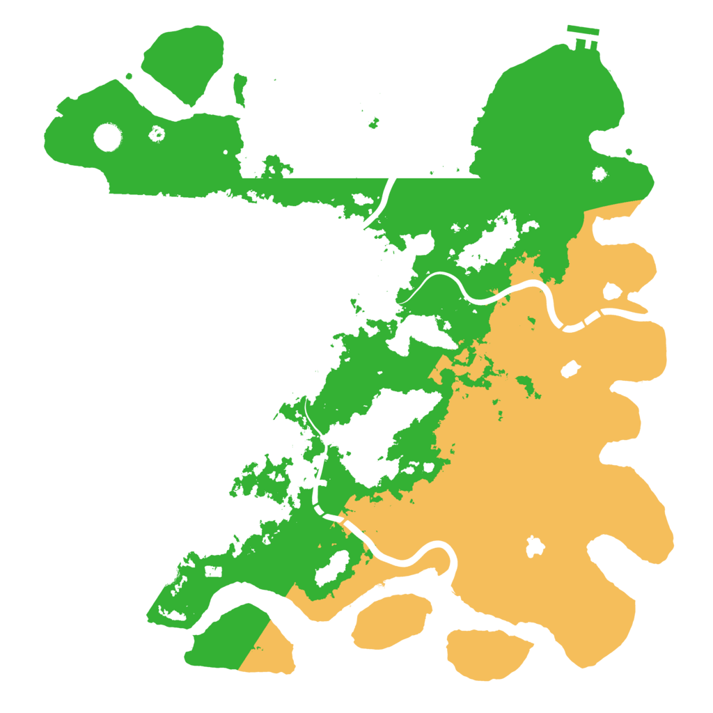 Biome Rust Map: Procedural Map, Size: 4500, Seed: 531140755