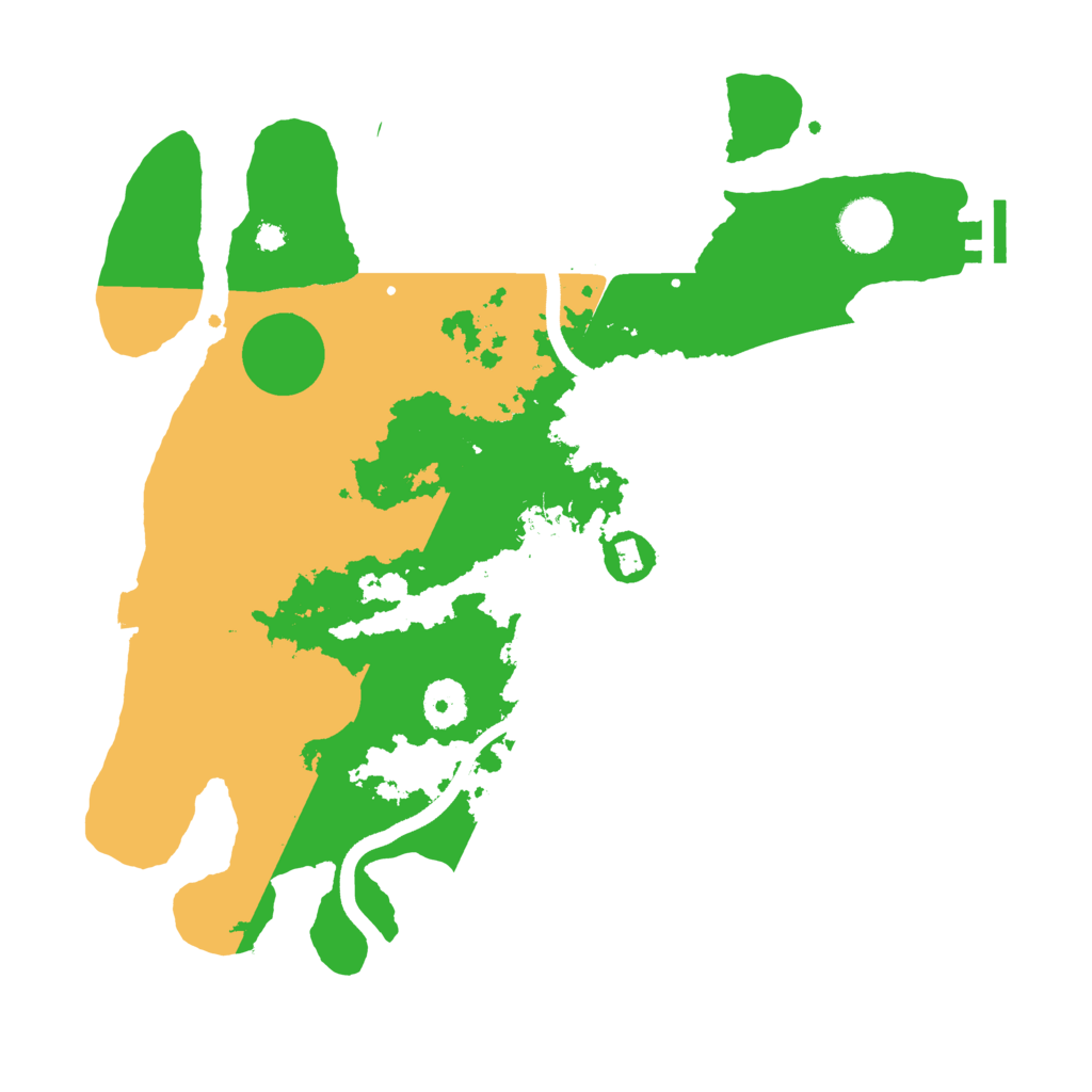 Biome Rust Map: Procedural Map, Size: 3500, Seed: 1390094509