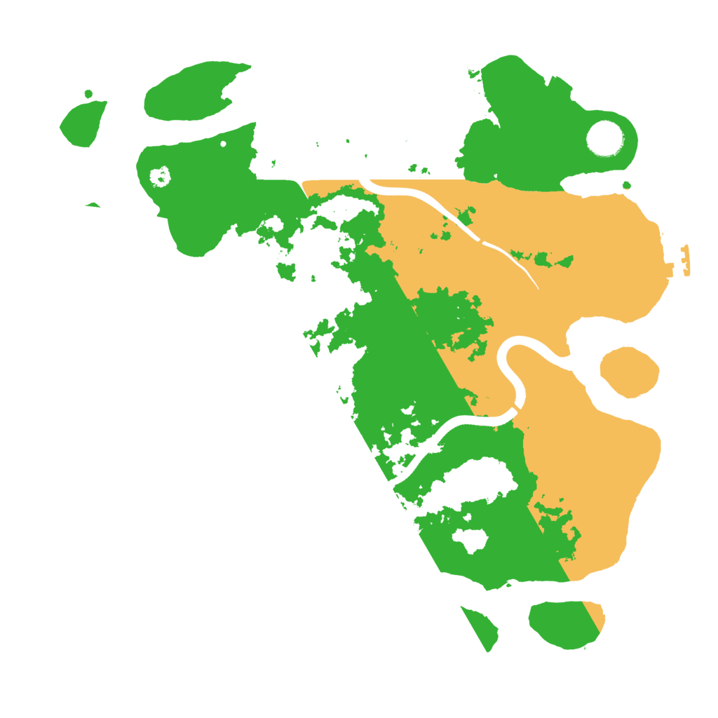 Biome Rust Map: Procedural Map, Size: 3500, Seed: 1911553142