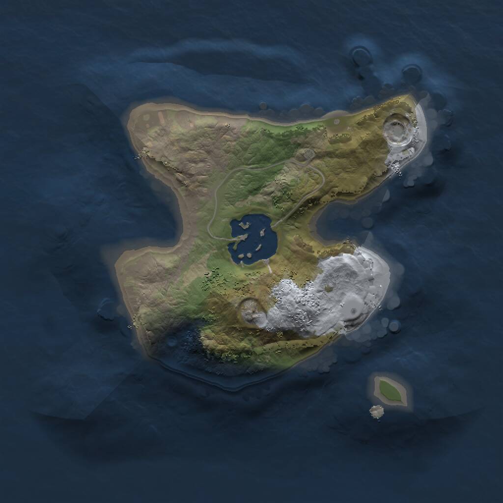 Rust Map: Procedural Map, Size: 1500, Seed: 342827512, 2 Monuments