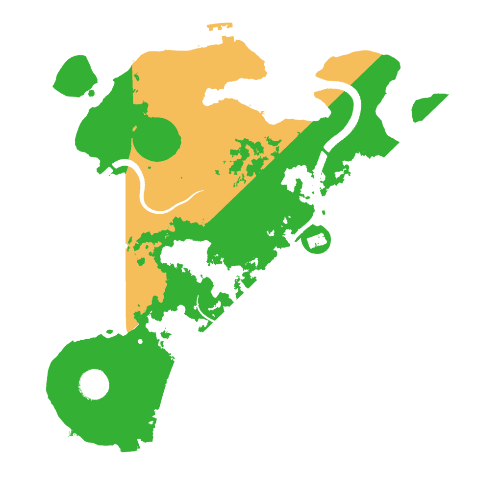 Biome Rust Map: Procedural Map, Size: 3000, Seed: 2076