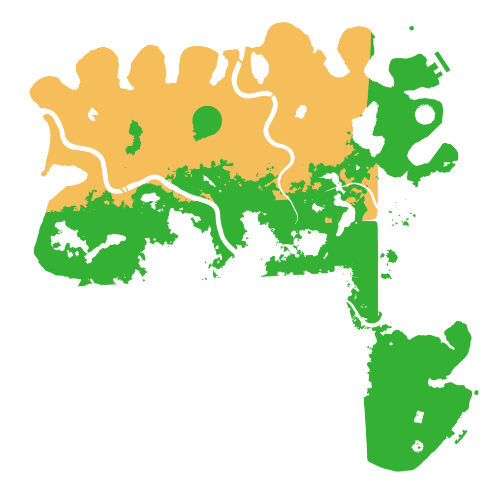 Biome Rust Map: Procedural Map, Size: 4500, Seed: 887384521
