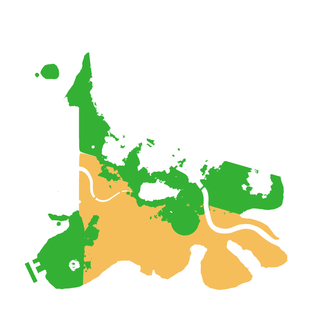 Biome Rust Map: Procedural Map, Size: 3000, Seed: 38947