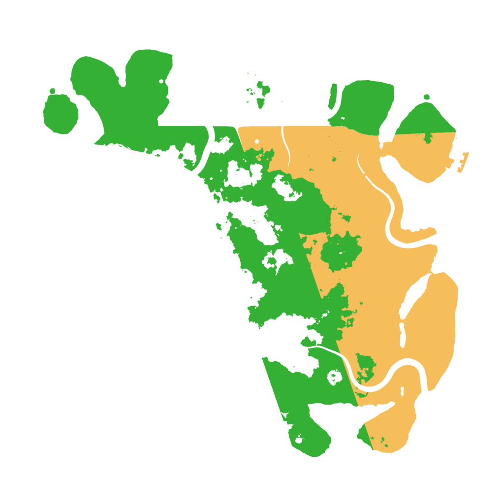Biome Rust Map: Procedural Map, Size: 3500, Seed: 20384