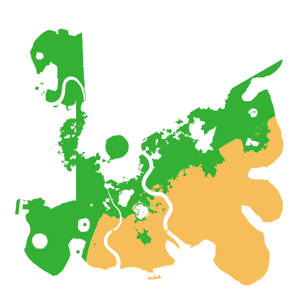 Biome Rust Map: Procedural Map, Size: 3500, Seed: 1374271000