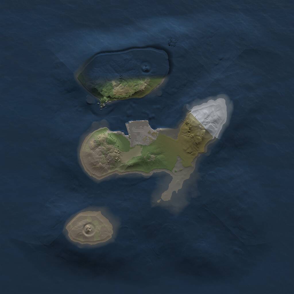Rust Map: Procedural Map, Size: 1500, Seed: 1262763801, 1 Monuments