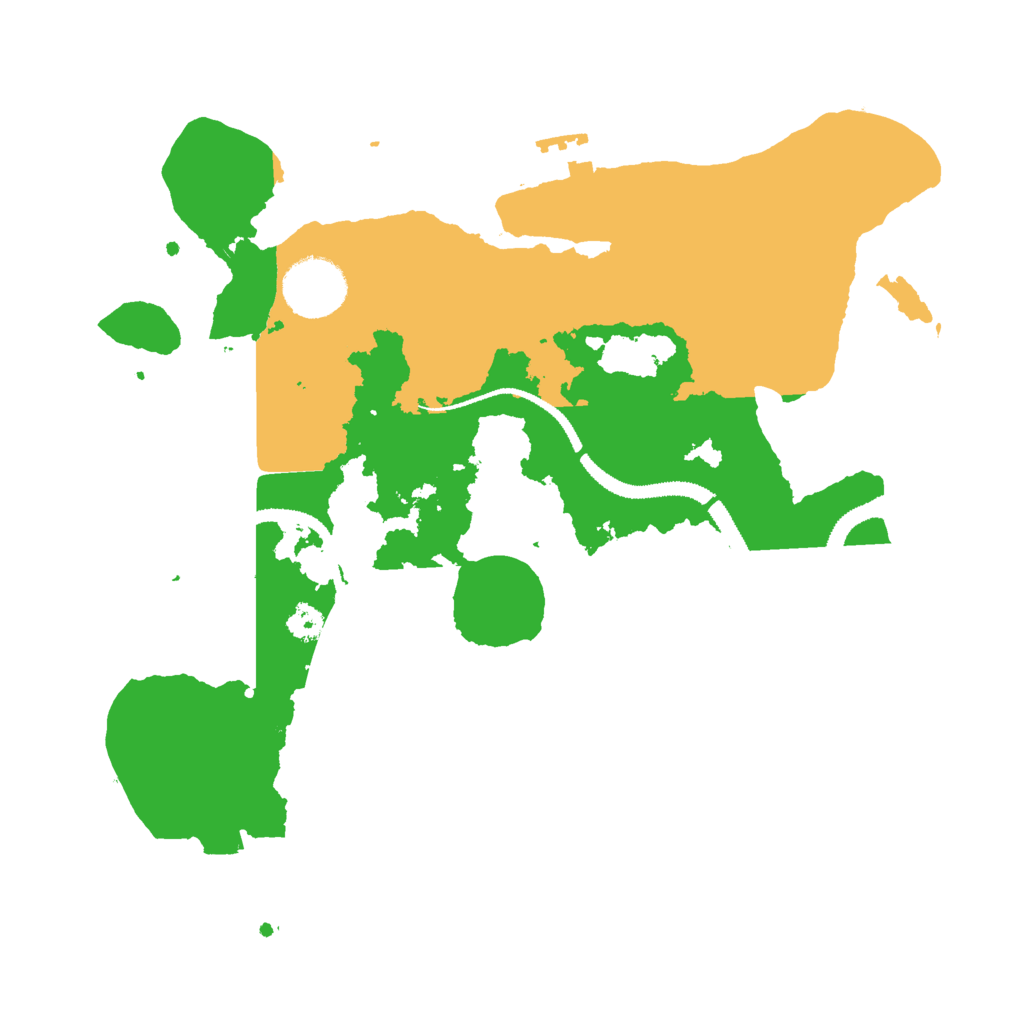 Biome Rust Map: Procedural Map, Size: 3000, Seed: 6296