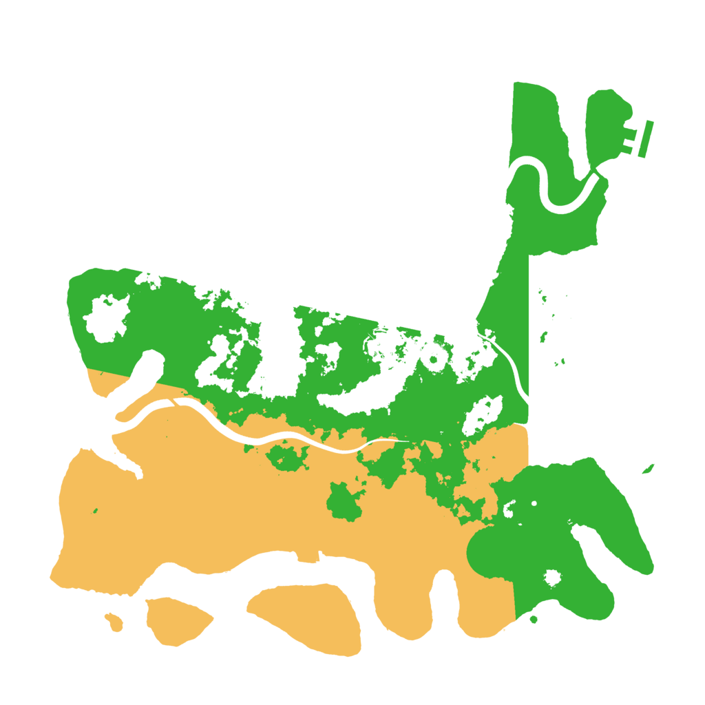 Biome Rust Map: Procedural Map, Size: 3800, Seed: 210672098