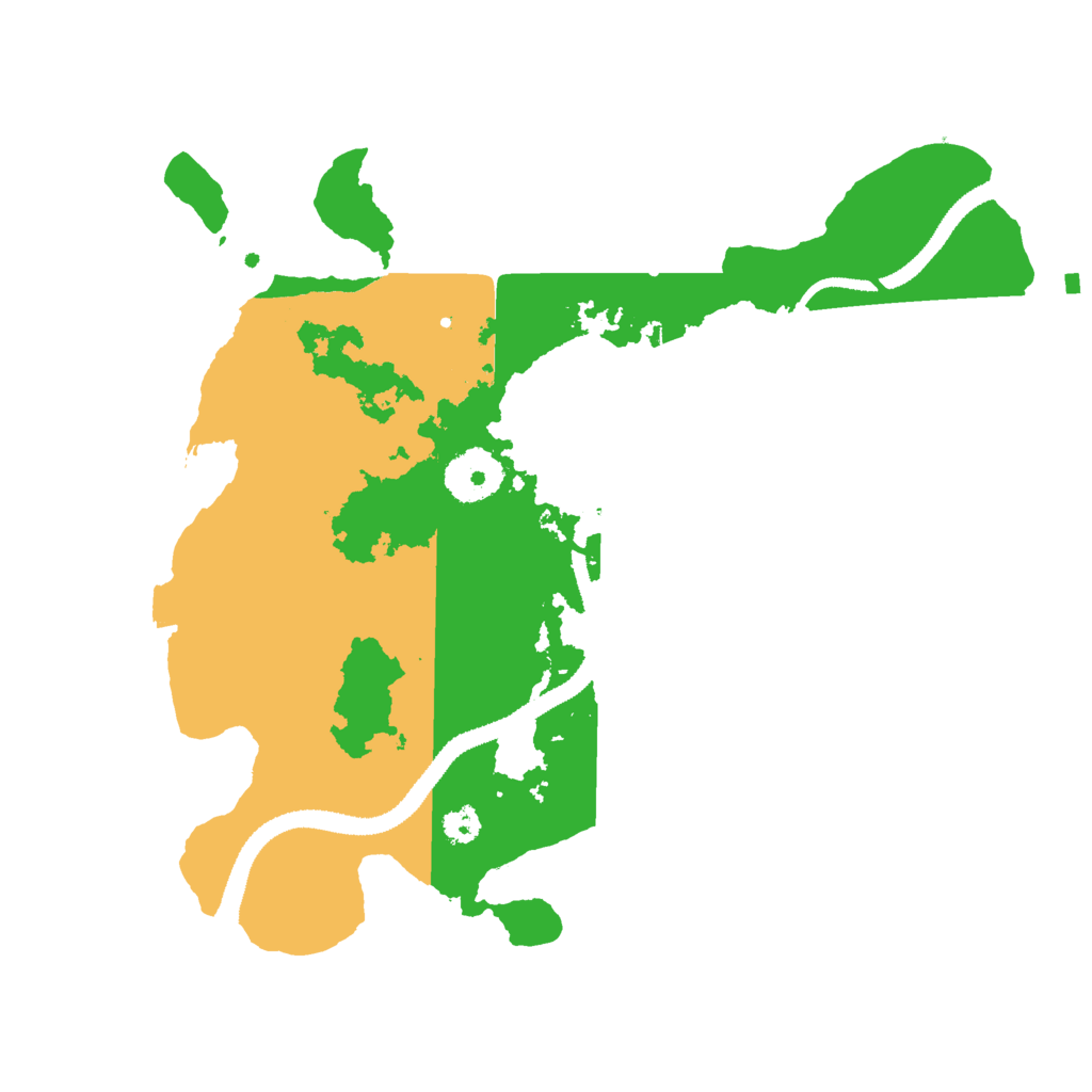 Biome Rust Map: Procedural Map, Size: 3000, Seed: 85659