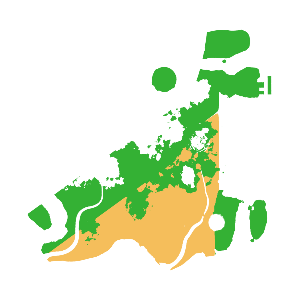 Biome Rust Map: Procedural Map, Size: 3200, Seed: 435416241