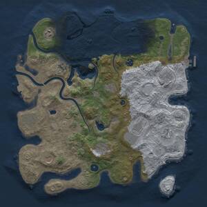 Thumbnail Rust Map: Procedural Map, Size: 4000, Seed: 1028083273, 16 Monuments