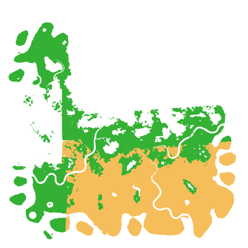 Biome Rust Map: Procedural Map, Size: 6000, Seed: 608791113