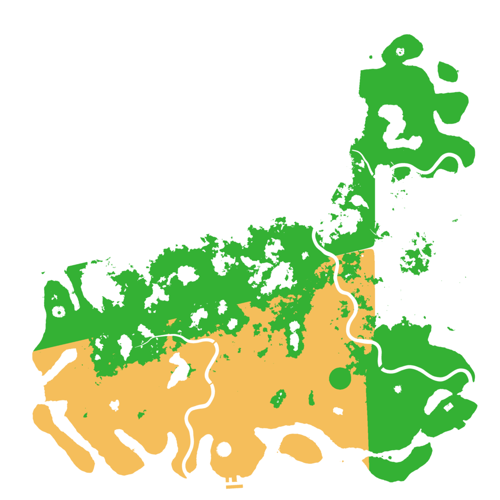 Biome Rust Map: Procedural Map, Size: 6000, Seed: 1816433933