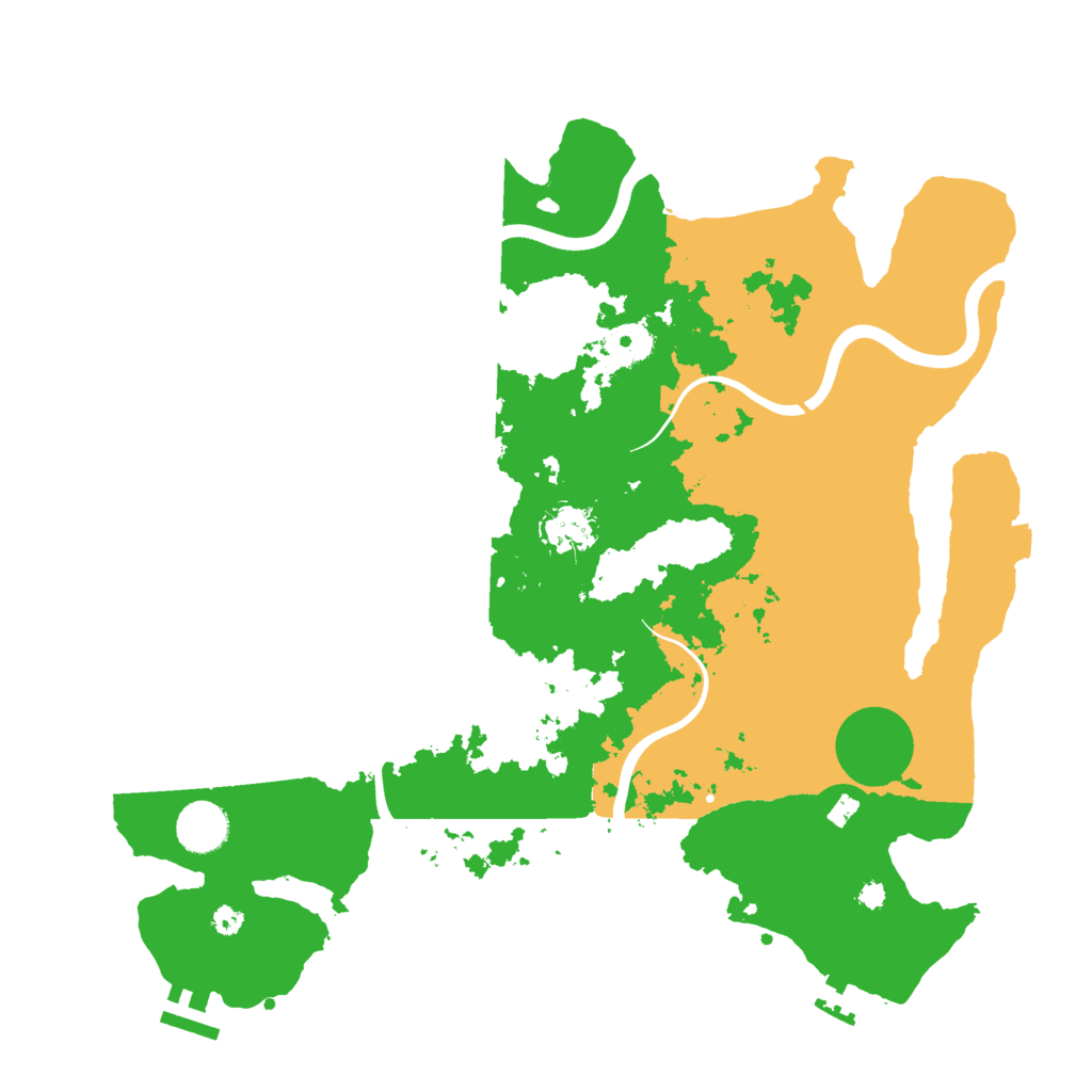 Biome Rust Map: Procedural Map, Size: 3700, Seed: 914054981