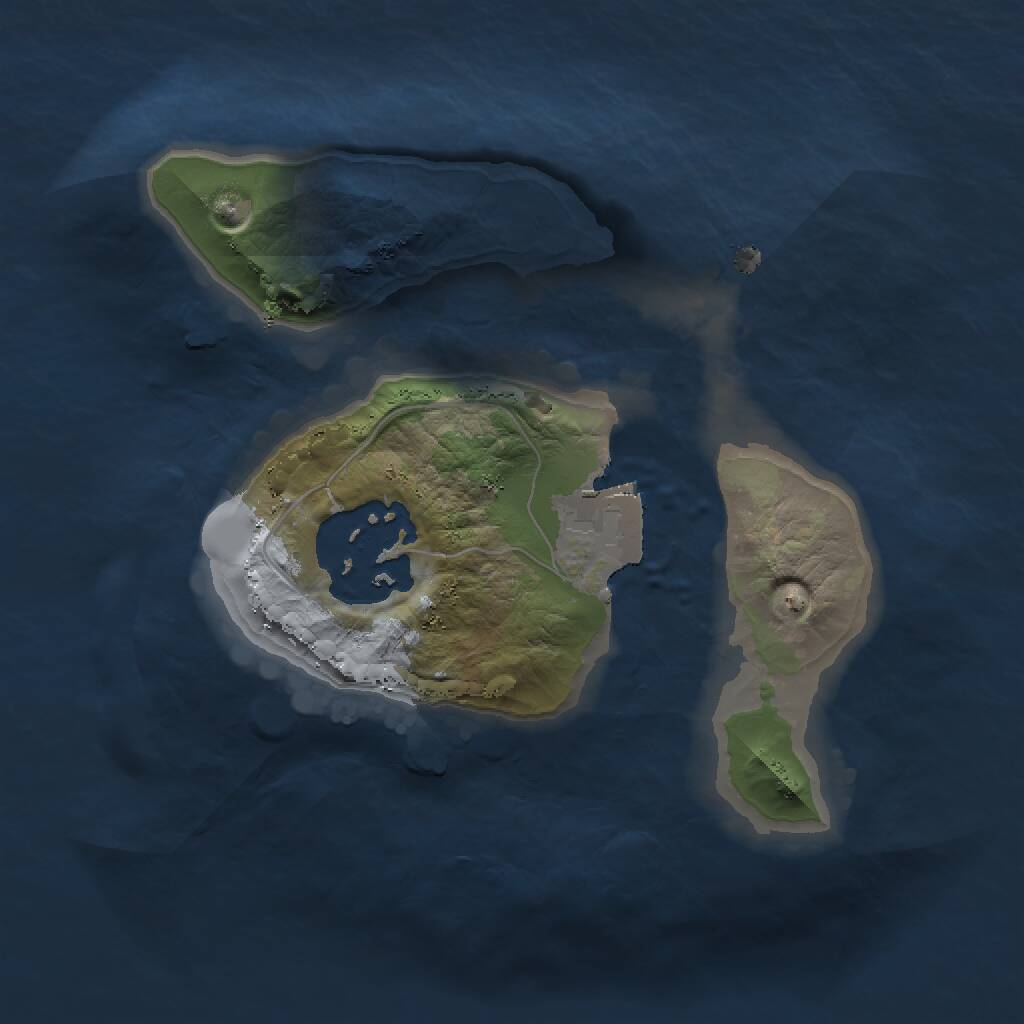 Rust Map: Procedural Map, Size: 1500, Seed: 1813375232, 2 Monuments