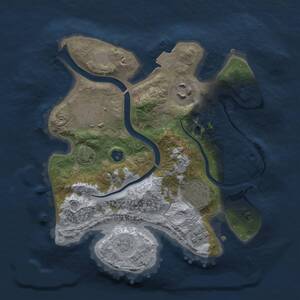 Thumbnail Rust Map: Procedural Map, Size: 2500, Seed: 344477906, 7 Monuments