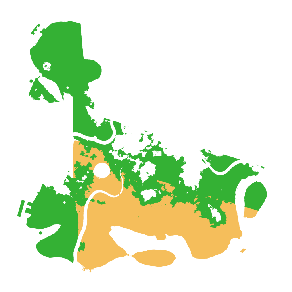 Biome Rust Map: Procedural Map, Size: 3500, Seed: 54322
