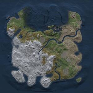 Thumbnail Rust Map: Procedural Map, Size: 3500, Seed: 223465960, 14 Monuments
