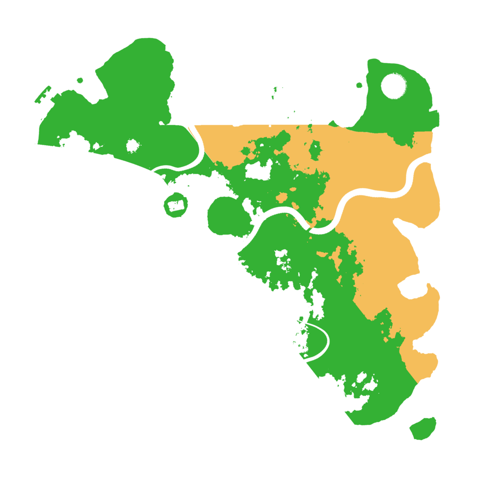 Biome Rust Map: Procedural Map, Size: 3500, Seed: 223465960