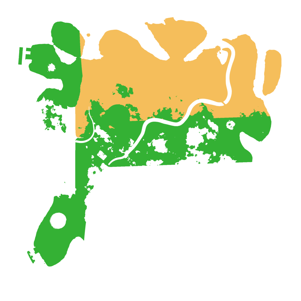 Biome Rust Map: Procedural Map, Size: 3500, Seed: 27597