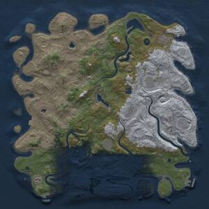 Thumbnail Rust Map: Procedural Map, Size: 4800, Seed: 1524450348, 17 Monuments