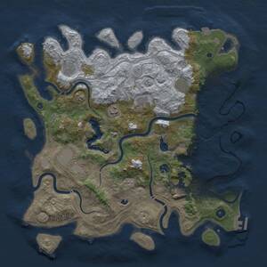 Thumbnail Rust Map: Procedural Map, Size: 4250, Seed: 433931751, 13 Monuments