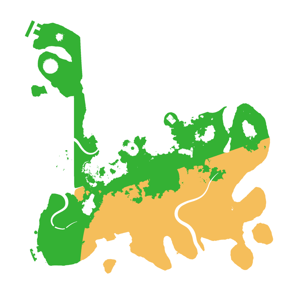 Biome Rust Map: Procedural Map, Size: 3500, Seed: 38748