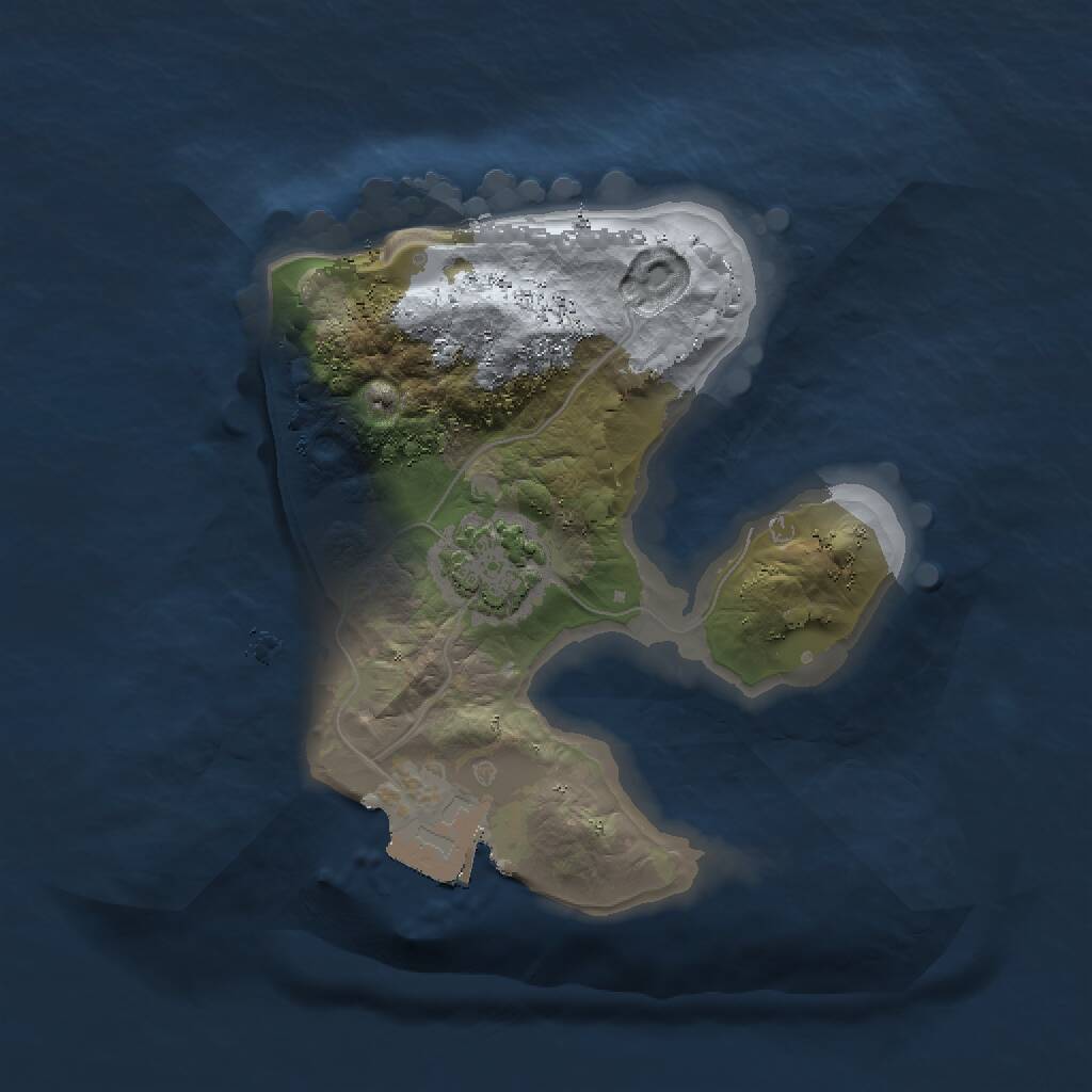 Rust Map: Procedural Map, Size: 1450, Seed: 56369189, 2 Monuments