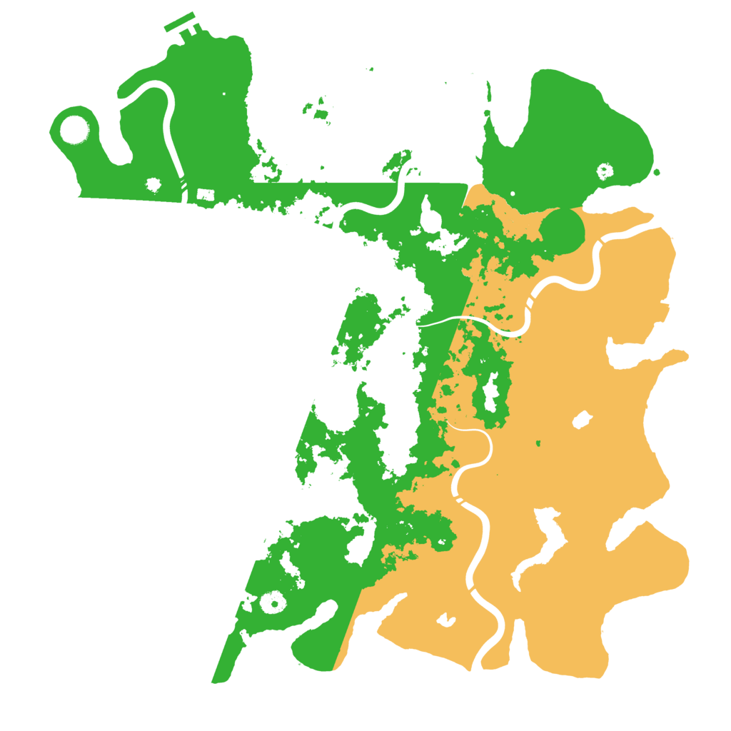 Biome Rust Map: Procedural Map, Size: 4500, Seed: 470462927