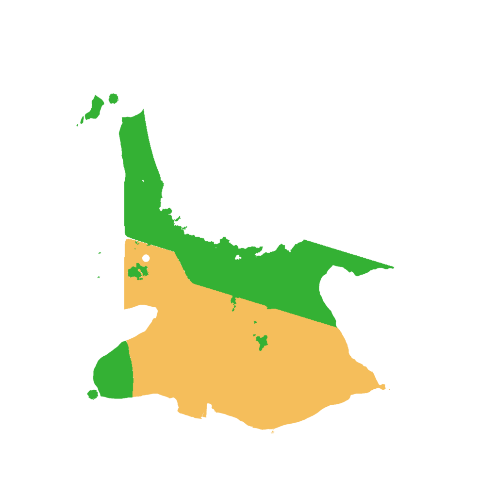 Biome Rust Map: Procedural Map, Size: 2000, Seed: 54322